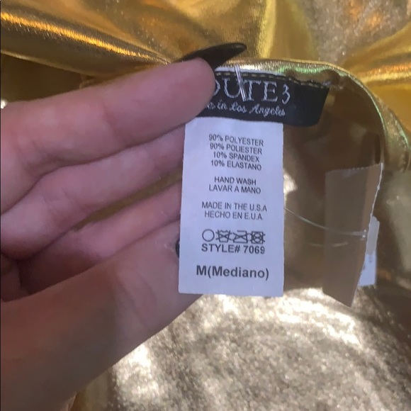 ❌SOLD❌ Gold Skater Dress ⭐️⭐️⭐️ - Picture 2 of 3